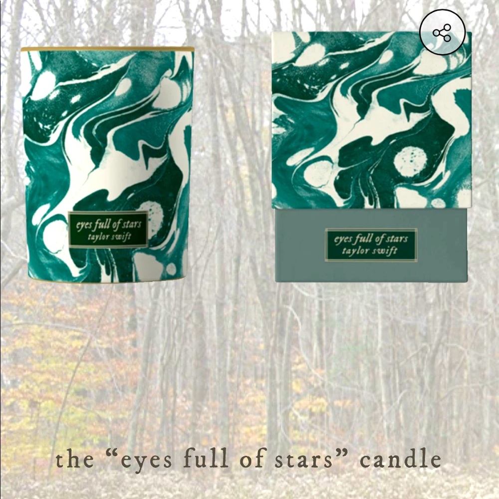 taylor swift eyes full of stars candle candles NEW box evermore folklore era NIB